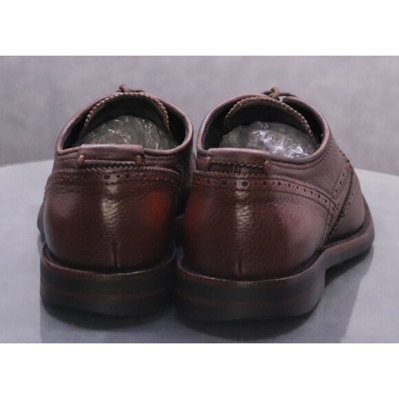 Aquatalia Carson $450 Men\'s Wingtip Oxfords Shoes Sz EU 8.5 US 9.5 Made In Italy